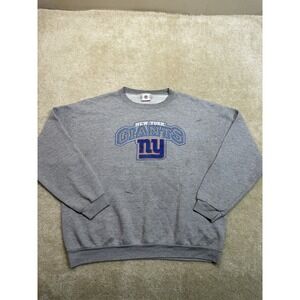 Vintage NFL New York Giants Sweatshirt Mens XL Gray Blue Logo Football